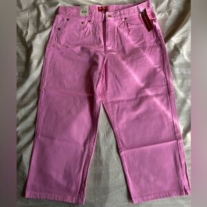 Chaps Pink Capri Stretchy Jeans Size 12